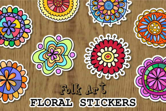 Download Folk Art Floral Design Element Set - Design element Collection