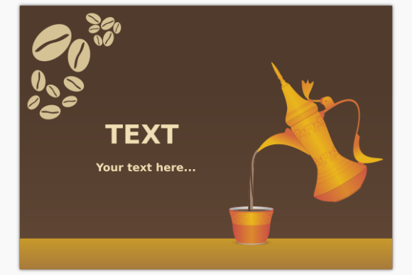 Download Arabian Style Coffee for Text Background - Background Collection
