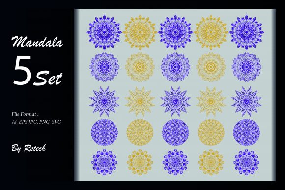 Download Mandala Ornamental Background Set - Background Collection