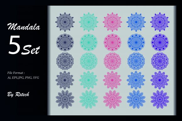 Download Mandala Ornamental Background Set - Background Collection
