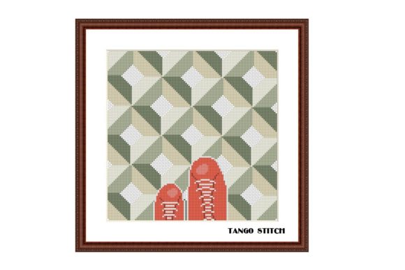 Download Floor Tiles Cross Stitch Ornament - Cross stitch Collection