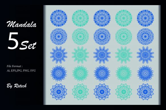 Download Mandala Ornamental Background Set - Background Collection