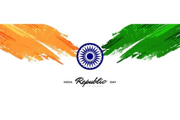 Download India Flag Background with Brush Style - Background Collection