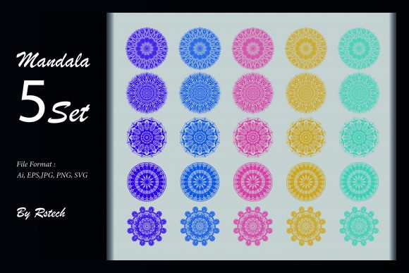 Download Mandala Ornamental Background Set - Background Collection