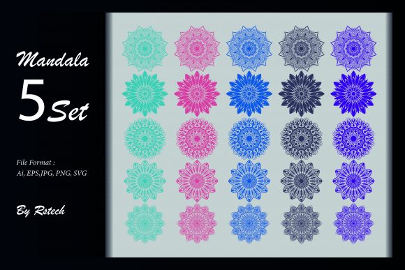 Download Mandala Ornamental Background Set - Background Collection