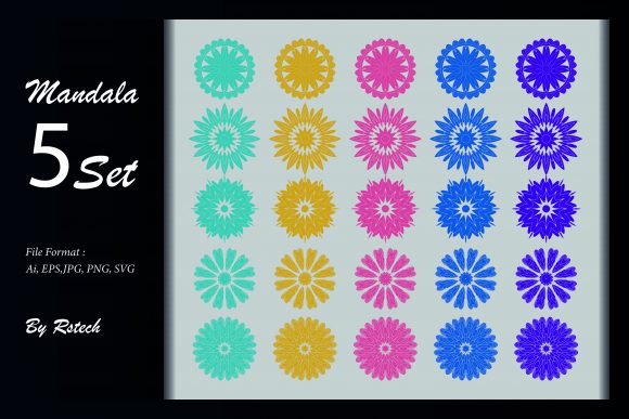 Download Mandala Ornamental Background Set - Background Collection