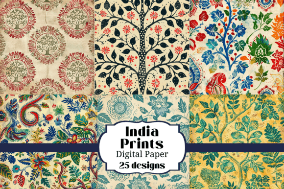 Download 25 India Prints Seamless Backgrounds - Background Collection