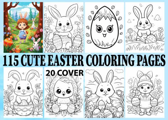 Download 115 Cute Easter Coloring Book Pages Kids - Book Collection