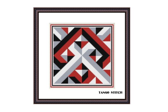 Download Geometric Ornament Cross Stitch Pattern - Cross stitch Collection