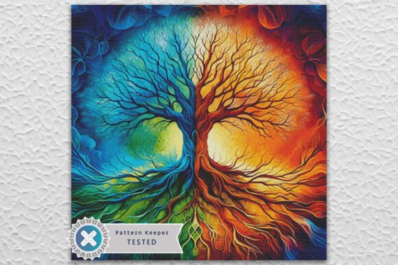 Download Tree of Life Modern Cross Stitch Pattern - Cross stitch Collection