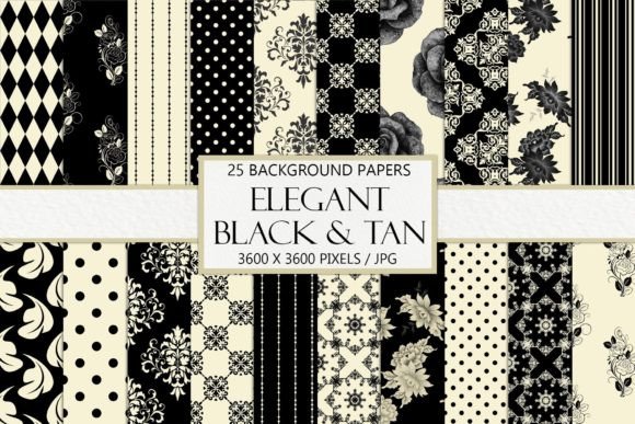 Download Seamless Black and Tan Scrapbook Paper - Book Collection