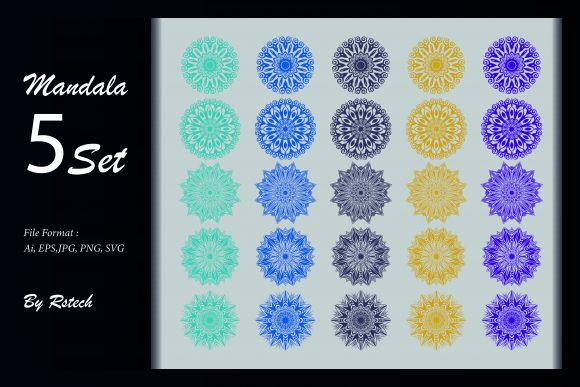 Download Mandala Ornamental Background Set - Background Collection