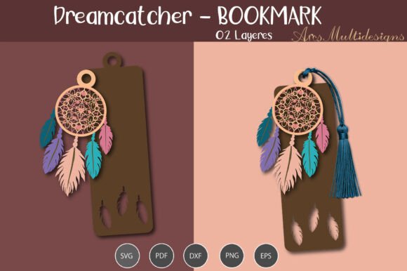 Download Dreamcatcher Bookmark SVG - Book Collection