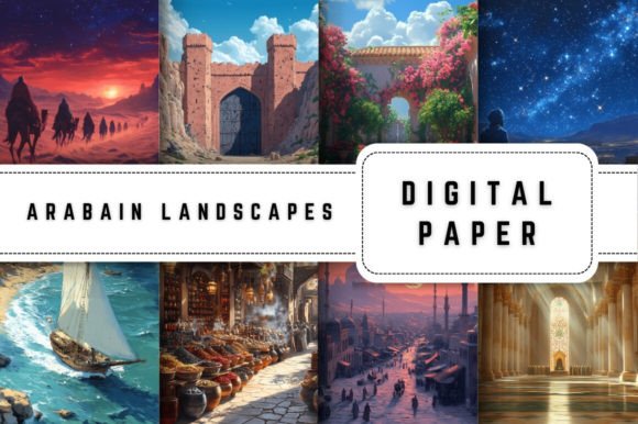 Download Arabian Digital Paper Backgrounds - Background Collection