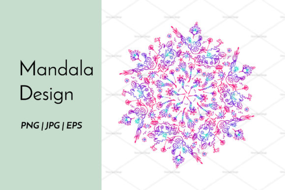 Download Multicolored Mandala Sublimation Design - Sublimation design Collection