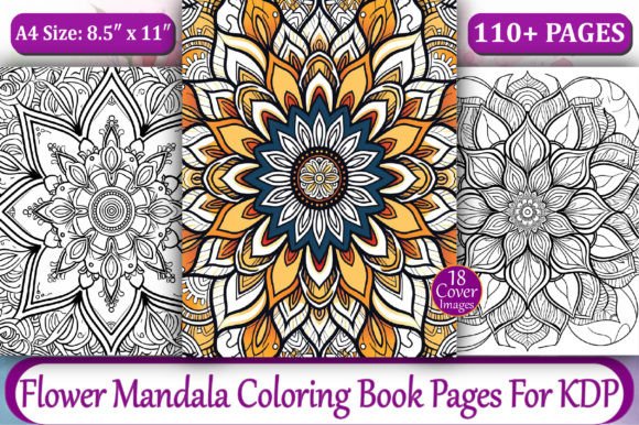 Download Flower Mandala Coloring Book Pages - KDP - Book Collection