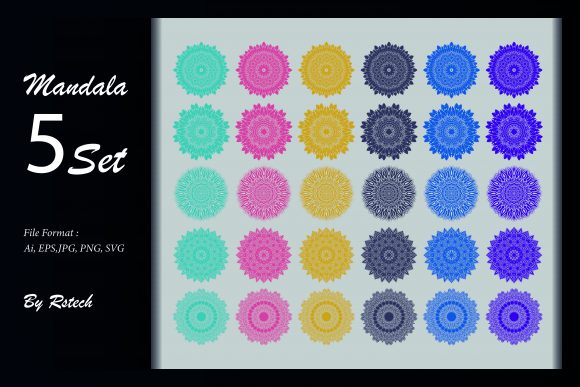 Download Mandala Ornamental Background Set - Background Collection