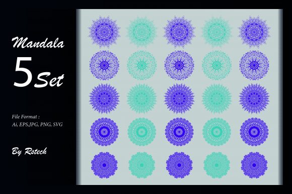 Download Mandala Ornamental Background Set - Background Collection