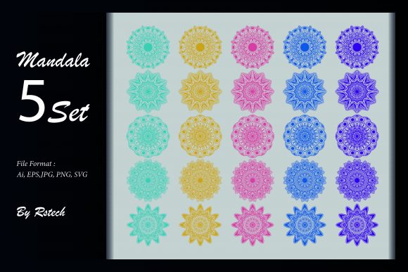 Download Mandala Ornamental Background Set - Background Collection