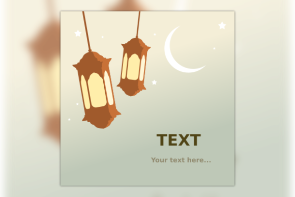 Download Arabian Lantern for Text Background - Background Collection