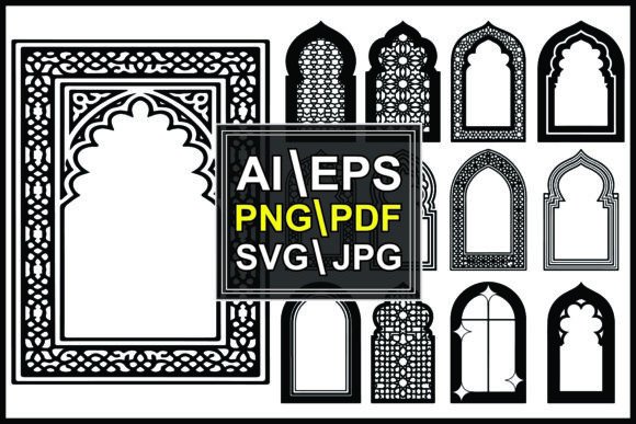 Download Silhouette Geometric Window and Arch - Premium Resources