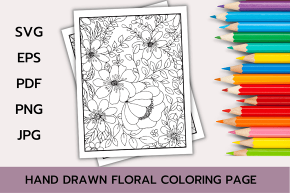 Download Floral Coloring Page Book for Adults - Book Collection