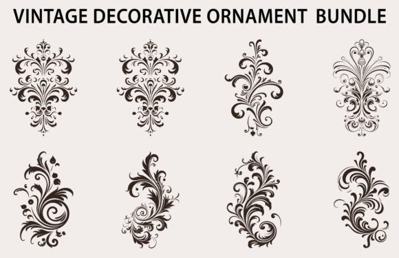 Download Set of Vintage Design Element Vector - Design element Collection