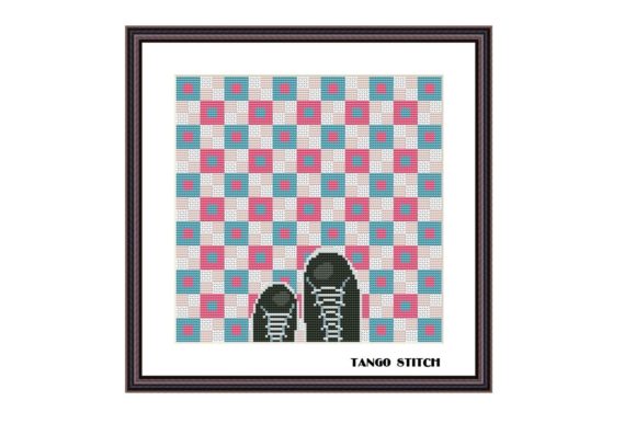 Download Mosaic Floor Cross Stitch Optical - Cross stitch Collection